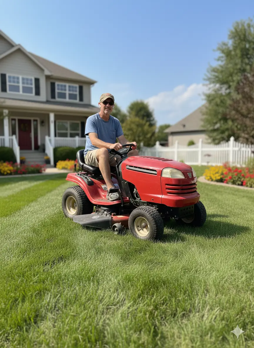 Customer mower ready for repair