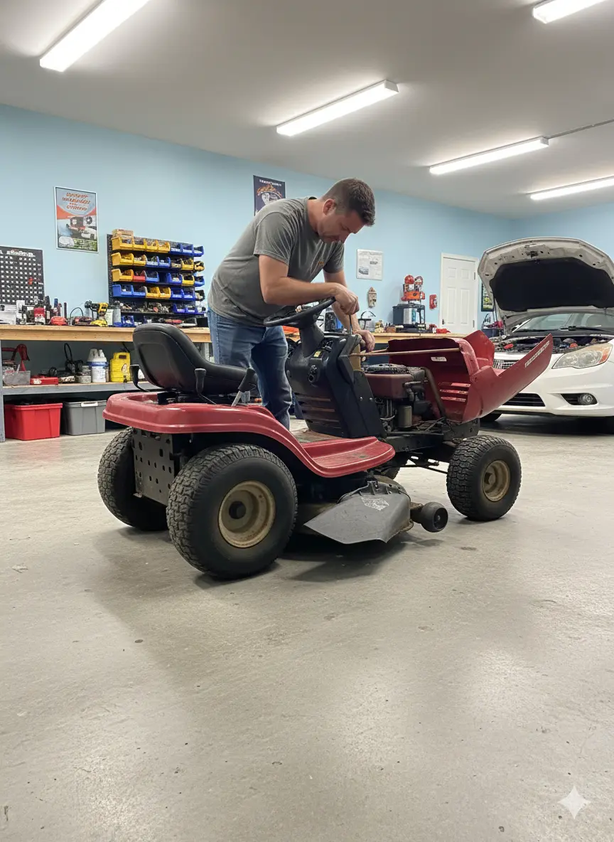 Joe Miller, owner of Valley Small Engine Repair